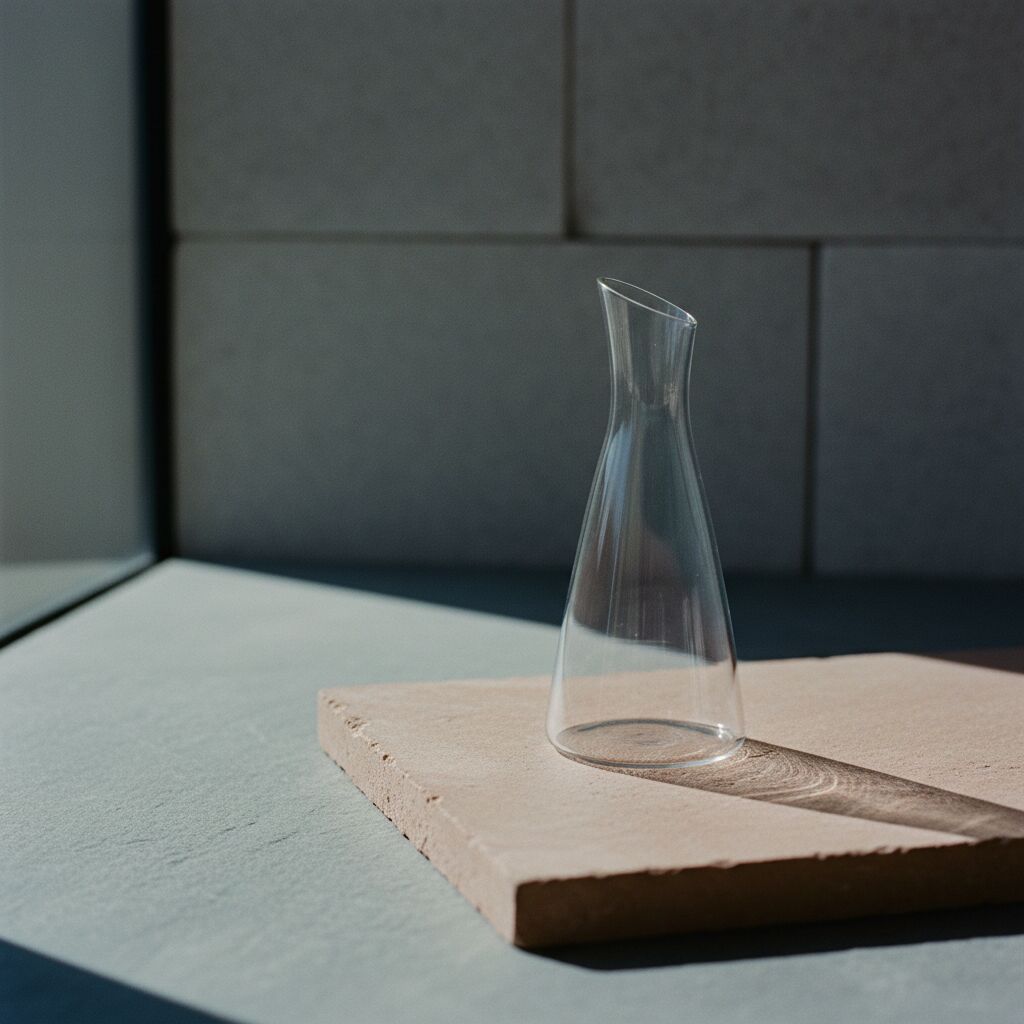 Tapered Glass Carafe